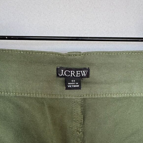 J. Crew Sailor Slim Wide-Leg High Rise Distressed Fatigue Chino Pant Size 33 - Picture 13 of 16